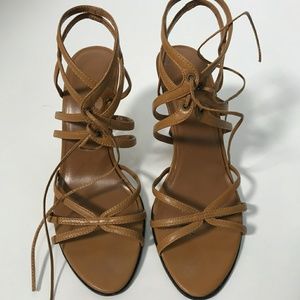‼️3 for $12‼️Like New Strappy Leather Heeled Sandals